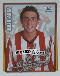 Cromo Julio Arca - Premier League Inglese 2001-2002 - Merlin