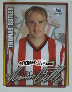 Sticker Thomas Butler - Premier League Inglese 2001-2002 - Merlin