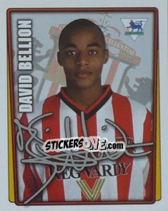 Cromo David Bellion - Premier League Inglese 2001-2002 n. 385 - Merlin