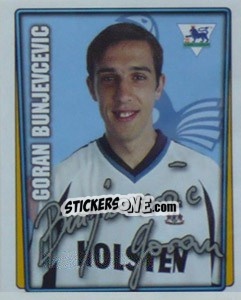 Cromo Goran Bunjevcevic - Premier League Inglese 2001-2002 n. 392 - Merlin