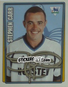 Sticker Stephen Carr - Premier League Inglese 2001-2002 - Merlin