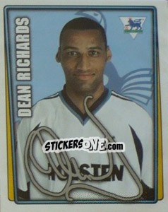 Cromo Dean Richards - Premier League Inglese 2001-2002 - Merlin