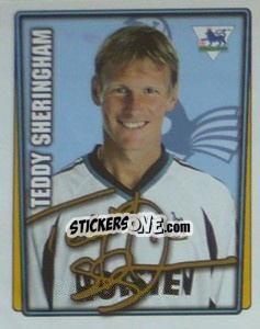 Sticker Teddy Sheringham - Premier League Inglese 2001-2002 n. 408 - Merlin