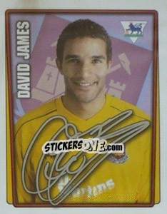 Sticker David James - Premier League Inglese 2001-2002 n. 412 - Merlin