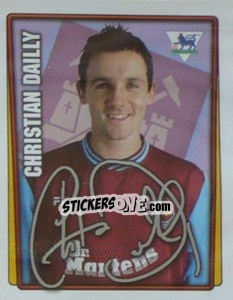 Sticker Christian Dailly - Premier League Inglese 2001-2002 n. 413 - Merlin