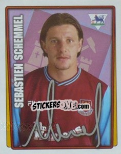 Figurina Sebastien Schemmel - Premier League Inglese 2001-2002 - Merlin