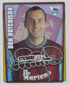Cromo Don Hutchison - Premier League Inglese 2001-2002 - Merlin