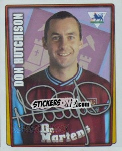 Sticker Don Hutchison - Premier League Inglese 2001-2002 n. 422 - Merlin