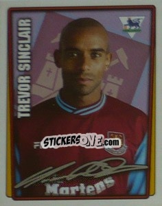 Sticker Trevor Sinclair - Premier League Inglese 2001-2002 - Merlin