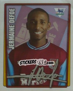 Sticker Jermain Defoe - Premier League Inglese 2001-2002 n. 425 - Merlin