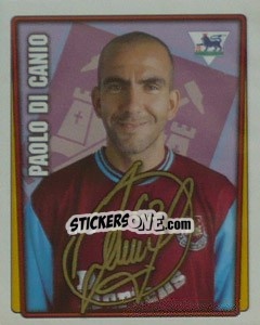 Sticker Paolo Di Canio - Premier League Inglese 2001-2002 n. 426 - Merlin