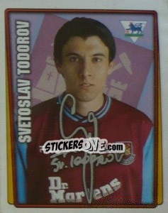 Sticker Svetoslav Todorov - Premier League Inglese 2001-2002 - Merlin