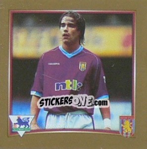 Sticker Juan Pablo Angel (Aston Villa) - Premier League Inglese 2001-2002 n. W8 - Merlin