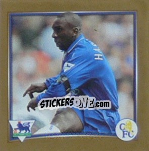 Figurina Jimmy Floyd Hasselbaink (Chelsea) - Premier League Inglese 2001-2002 - Merlin