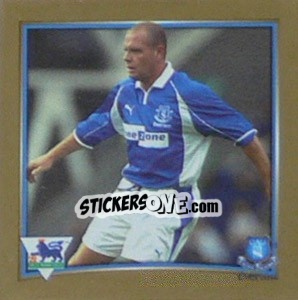 Sticker Paul Gascoigne (Everton) - Premier League Inglese 2001-2002 - Merlin