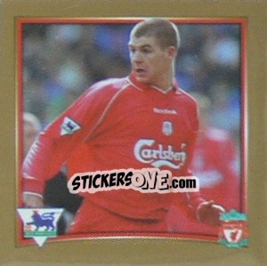 Sticker Steven Gerrard (Liverpool) - Premier League Inglese 2001-2002 n. W50 - Merlin