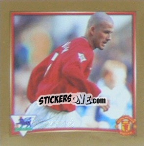 Sticker David Beckham (Manchester United) - Premier League Inglese 2001-2002 n. W55 - Merlin