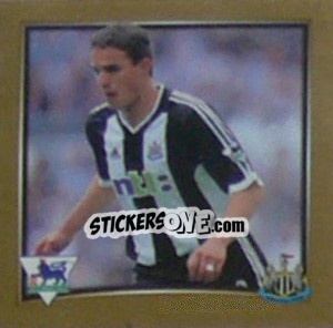 Sticker Laurent Robert (Newcastle United) - Premier League Inglese 2001-2002 n. W62 - Merlin