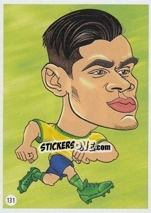 Sticker Coutinho - Viza MG Zabibuska Rusija 2018 n. 131 - Viza MG