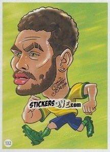 Sticker Neymar Jr. - Viza MG Zabibuska Rusija 2018 n. 132 - Viza MG