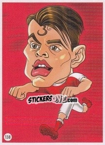 Sticker Granit Xhaka - Viza MG Zabibuska Rusija 2018 n. 138 - Viza MG