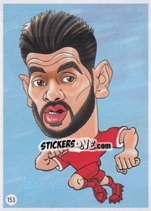 Sticker Aleksandar Mitrovic - Viza MG Zabibuska Rusija 2018 n. 153 - Viza MG