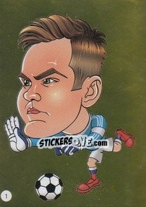 Sticker Igor Akinfeev - Viza MG Zabibuska Rusija 2018 n. 1 - Viza MG