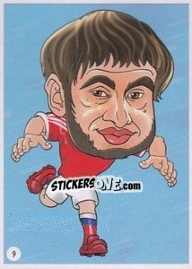Sticker Alan Dzagoev - Viza MG Zabibuska Rusija 2018 n. 9 - Viza MG