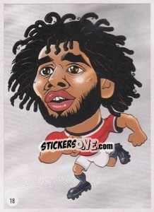 Sticker Mohamed Elneny - Viza MG Zabibuska Rusija 2018 n. 18 - Viza MG