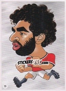 Sticker Mohamed Salah - Viza MG Zabibuska Rusija 2018 n. 19 - Viza MG