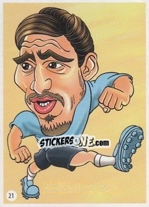 Sticker Martín Cáceres - Viza MG Zabibuska Rusija 2018 n. 21 - Viza MG
