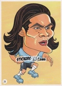 Sticker Edinson Cavani - Viza MG Zabibuska Rusija 2018 n. 26 - Viza MG