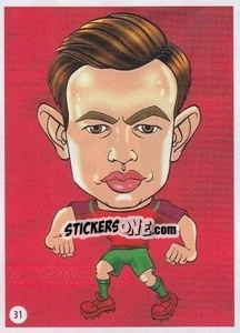 Sticker Cédric Soares - Viza MG Zabibuska Rusija 2018 n. 31 - Viza MG