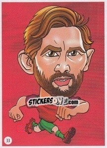 Sticker João Moutinho - Viza MG Zabibuska Rusija 2018 n. 33 - Viza MG