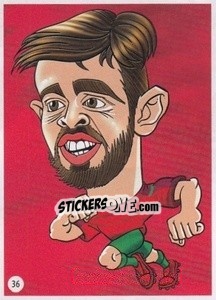 Sticker Bernardo Silva - Viza MG Zabibuska Rusija 2018 n. 36 - Viza MG