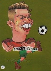 Sticker Cristiano Ronaldo - Viza MG Zabibuska Rusija 2018 n. 37 - Viza MG