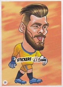 Sticker David de Gea - Viza MG Zabibuska Rusija 2018 n. 39 - Viza MG