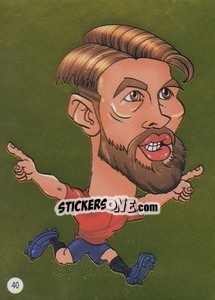 Sticker Sergio Ramos - Viza MG Zabibuska Rusija 2018 n. 40 - Viza MG
