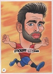 Sticker Gerard Piqué - Viza MG Zabibuska Rusija 2018 n. 41 - Viza MG