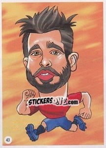 Sticker Jordi Alba - Viza MG Zabibuska Rusija 2018 n. 43 - Viza MG