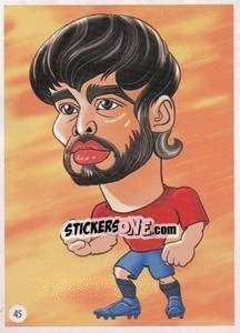 Sticker David Silva - Viza MG Zabibuska Rusija 2018 n. 45 - Viza MG