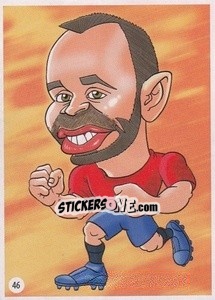 Sticker Andrés Iniesta - Viza MG Zabibuska Rusija 2018 n. 46 - Viza MG