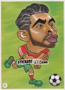 Sticker Nabil Dirar - Viza MG Zabibuska Rusija 2018 n. 51 - Viza MG