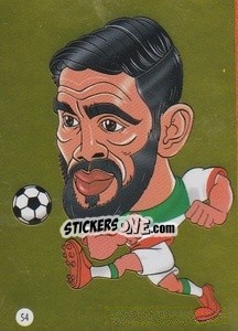 Sticker Ashkan Dejagah - Viza MG Zabibuska Rusija 2018 n. 54 - Viza MG