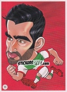Sticker Ehsan Hajsafi - Viza MG Zabibuska Rusija 2018 n. 55 - Viza MG