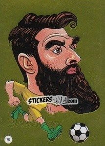 Sticker Mile Jedinak - Viza MG Zabibuska Rusija 2018 n. 70 - Viza MG