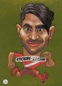 Sticker Paolo Guerrero - Viza MG Zabibuska Rusija 2018 n. 76 - Viza MG