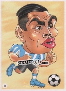 Sticker Gabriel Mercado - Viza MG Zabibuska Rusija 2018 n. 86 - Viza MG