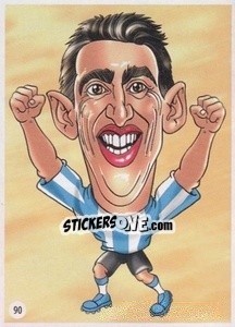 Sticker Ángel di María - Viza MG Zabibuska Rusija 2018 n. 90 - Viza MG
