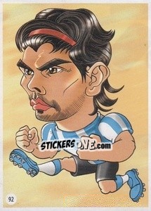 Sticker Éver Banega - Viza MG Zabibuska Rusija 2018 n. 92 - Viza MG